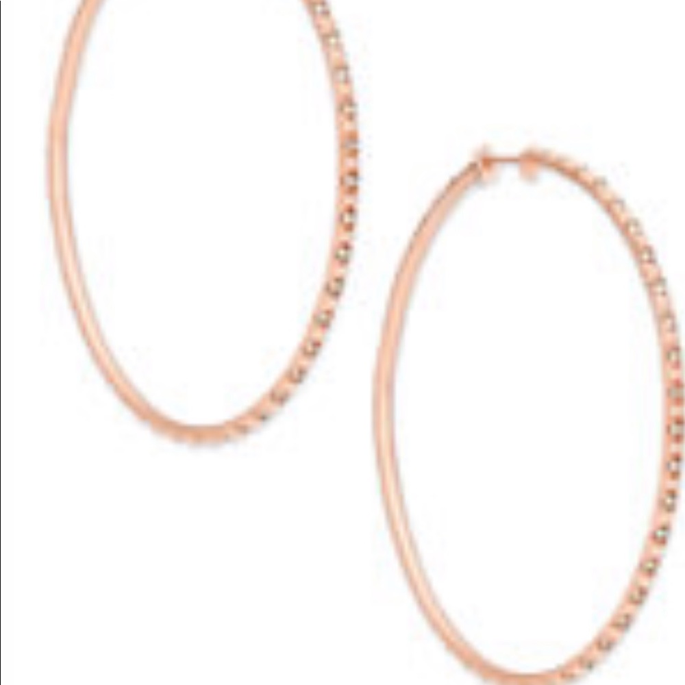 KENDRA SCOTT Annemarie rose gold hoops
